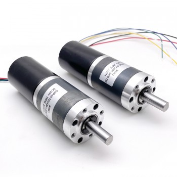 12V 24V Brushless DC Motor High Torque PM Gear Motor Planetary Gearbox 60kg.cm 42mm Diameter