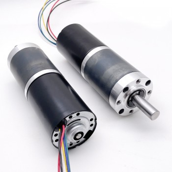 12V 24V Brushless DC Motor High Torque PM Gear Motor Planetary Gearbox 60kg.cm 42mm Diameter