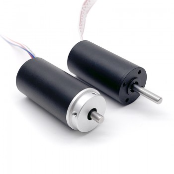 2Pcs 24V High Torque DC Coreless Brushless Motor with Planetary Gearbox 22mm Diameter