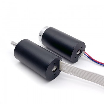 2Pcs 24V High Torque DC Coreless Brushless Motor with Planetary Gearbox 22mm Diameter