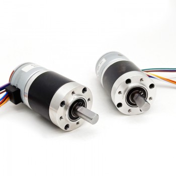 2Pcs 12V Stepper Gear Motor with Planetary Gearbox Gear Reduction 4 Phase Low Speed DC Motor