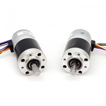 2Pcs 12V Stepper Gear Motor with Planetary Gearbox Gear Reduction 4 Phase Low Speed DC Motor
