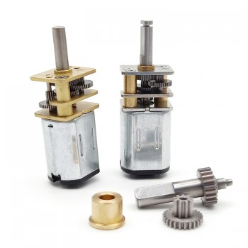 2Pcs 2.4V 5V Mini DC Gear Motor Permanent Magnet Brush PM DC Motor 0.5kg.cm 12mm*24mm