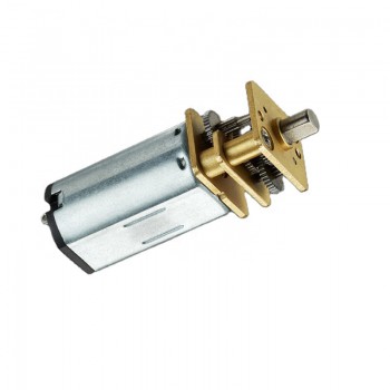 2Pcs 6V 12V PMDC Brushed Motor Brush DC Gear Motor Spur Gearbox 0.5kg.cm