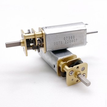 2Pcs 6V 12V Brushed DC Gear Motor High Torque Brush PMDC Motor 14mm Diameter