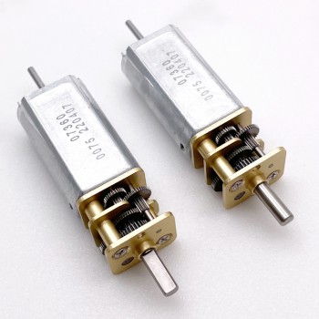 2Pcs 6V 12V Brushed DC Gear Motor High Torque Brush PMDC Motor 14mm Diameter