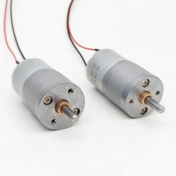 2Pcs 6V 12V High Torque Brush DC Gear Motor with Spur Gearbox 3kg.cm Permanent Magnet Motor