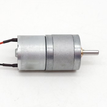 2Pcs 6V 12V High Torque Brush DC Gear Motor with Spur Gearbox 3kg.cm Permanent Magnet Motor