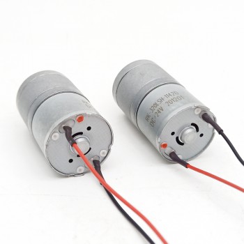 2Pcs 6V 12V High Torque Brush DC Gear Motor with Spur Gearbox 3kg.cm Permanent Magnet Motor