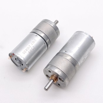 2Pcs 6V 12V High Torque Brush DC Gear Motor Reduction DC Motor 3kg.cm 24.4*30.8 mm