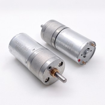 2Pcs 6V 12V High Torque Brush DC Gear Motor Reduction DC Motor 3kg.cm 24.4*30.8 mm