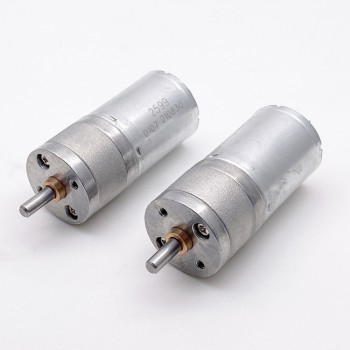 2Pcs 6V 12V High Torque Brush DC Gear Motor Reduction DC Motor 3kg.cm 24.4*30.8 mm