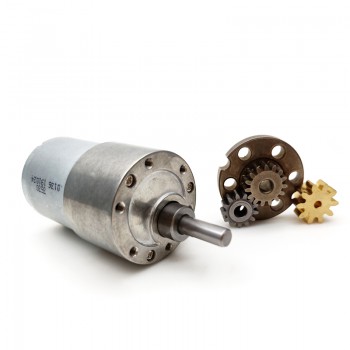 2Pcs 12V 24V Brushed DC Gear Motor Reduction DC Motor 8kg.cm 34.5*30.8mm