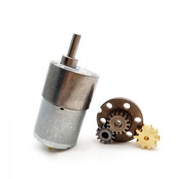 2Pcs 12V 24V Brushed DC Gear Motor Reduction DC Motor 8kg.cm 34.5*30.8mm