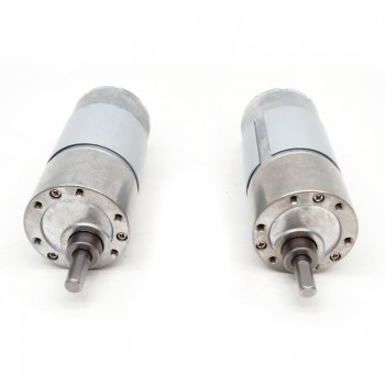 2Pcs 12V 24V Brushed DC Gear Motor Reduction DC Motor 10kg.cm 37*57mm