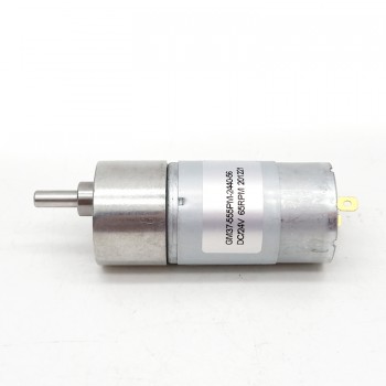 12V 24V Brushed DC Gear Motor Reduction DC Motor 10kg.cm 37*57mm