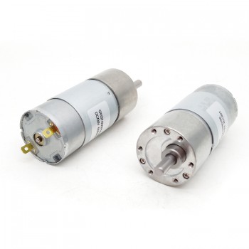 2Pcs 12V 24V Brushed DC Gear Motor Reduction DC Motor 10kg.cm 37*57mm