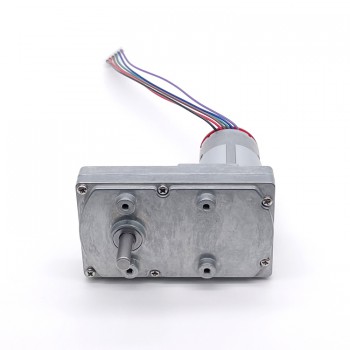 2Pcs 12V 24V Brushed DC Gear Motor with Encoder Reduction DC Motor 50kg.cm