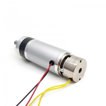 2Pcs 24V High Torque DC Planetary Gear Motor with Brake 1.0kg.cm 58RPM 45mm Diameter