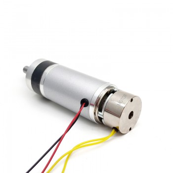 24V High Torque DC Planetary Gear Motor with Brake 1.0kg.cm 58RPM 45mm Diameter