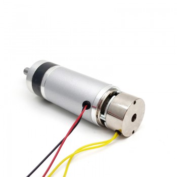 2Pcs 24V High Torque DC Planetary Gear Motor with Brake 1.0kg.cm 58RPM 45mm Diameter