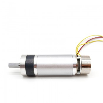 24V High Torque DC Planetary Gear Motor with Brake 1.0kg.cm 58RPM 45mm Diameter