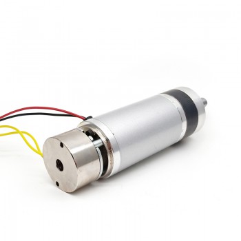 2Pcs 24V High Torque DC Planetary Gear Motor with Brake 1.0kg.cm 58RPM 45mm Diameter