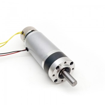 24V High Torque DC Planetary Gear Motor with Brake 1.0kg.cm 58RPM 45mm Diameter