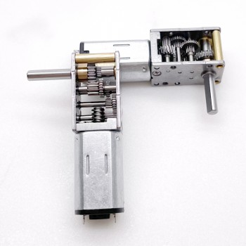 2Pcs 6V 12V Mini DC Worm Gear Motor 1kg.cm 12*20mm 90 Degree Output Shaft