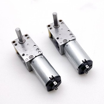 2Pcs 6V 12V Mini DC Worm Gear Motor 1kg.cm 12*20mm 90 Degree Output Shaft