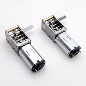 2Pcs 6V 12V Mini DC Worm Gear Motor 1kg.cm 12*20mm 90 Degree Output Shaft