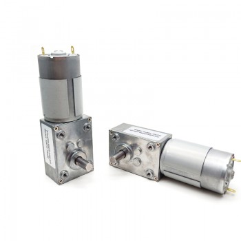 2Pcs 12V 24V High Torque DC Worm Gear Motor Permanent Magnet 10kg.cm 40*58mm