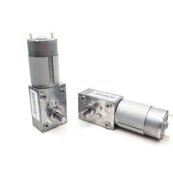 2Pcs 12V 24V High Torque DC Worm Gear Motor Permanent Magnet 10kg.cm 40*58mm