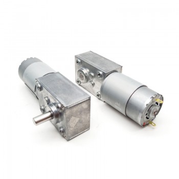 2Pcs 12V 24V High Torque DC Worm Gear Motor Permanent Magnet 10kg.cm 40*58mm