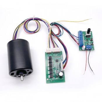 2Pcs 12V 24V Brushless DC Motor Electric BLDC DC Motor 500g.cm 21-24W 5000RPM