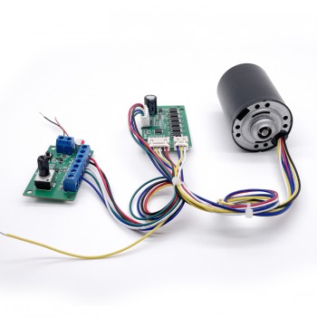 2Pcs 12V 24V Brushless DC Motor Electric BLDC DC Motor 500g.cm 21-24W 5000RPM