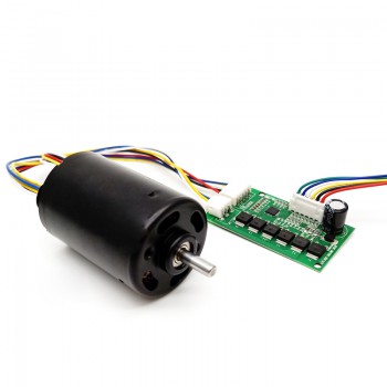 2Pcs 12V 24V Brushless DC Motor Electric BLDC DC Motor 500g.cm 21-24W 5000RPM