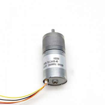 2Pcs 12V 24V DC Geared Motor BLDC Brushless Geared Motor with Spur Gearbox 0.2-5kg.cm