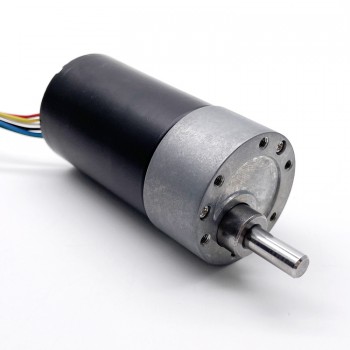 2Pcs 12V 24V Brushless DC Motor with Spur Gearbox High Speed BLDC Motor 4-850RPM 0.7-10kg.cm