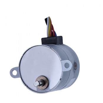 12V Stepper Gear Motor Spur Gear Permanent Magnet DC Motor 7.5° 200mA 130g.cm 4 Phase