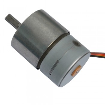 2Pcs 12V Stepper Gear Motor Spur Gear Permanent Magnet DC Motor 7.5° 200mA 130g.cm 4 Phase