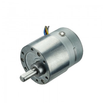 12V Stepper Gear Motor Spur Gear Permanent Magnet DC Motor 7.5° 200mA 130g.cm 4 Phase