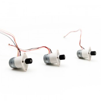2Pcs 5V Micro DC Stepper Gear Motor with Gearbox Small DC Gear Motor 18° 500mA 700g,cm 2 Phase