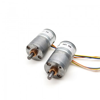 2Pcs 12V 2 Phase DC Gear Motor 7.5° 100-120mA Gear Ratio 1/75 Permanent Magnet Stepper Motor