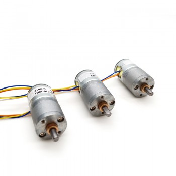 2Pcs 12V 2 Phase DC Gear Motor 7.5° 100-120mA Gear Ratio 1/75 Permanent Magnet Stepper Motor