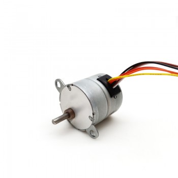 12V 4 Phase Stepper Gear Motor 7.5° 120mA 0.5kg.cm with Spur Gearbox 3mm-D shaft