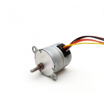 2Pcs 12V 4 Phase Stepper Gear Motor 7.5° 120mA 0.5kg.cm with Spur Gearbox 3mm-D shaft