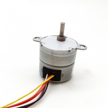 12V 4 Phase Stepper Gear Motor 7.5° 120mA 0.5kg.cm with Spur Gearbox 3mm-D shaft