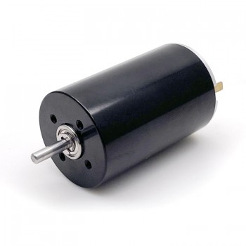 12V / 24V Brush DC Coreless Motor 1300-1500mA 1150g.cm 5500-6900r/min 45W 28 x45mm