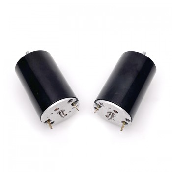 2Pcs 12V / 24V Brush DC Coreless Motor 1300-1500mA 1150g.cm 5500-6900r/min 45W 28 x45mm